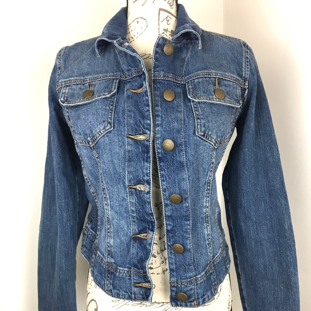 CAbi Womens Jean Jacket Size Small Sz S